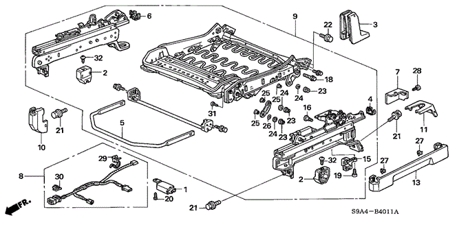 INTERIOR / BUMPER/FRONT SEAT COMPONENTS (L.) (2) for 2005 Honda CR-V #1