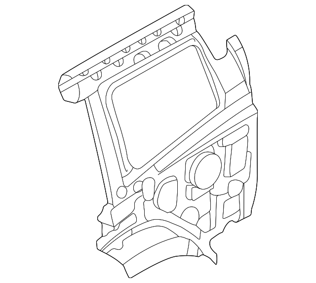 5301C076 Деталь INNER QTR PANEL, RIGHT