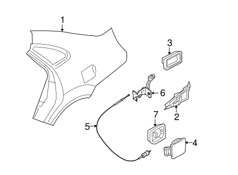 Forenza FUEL DOOR