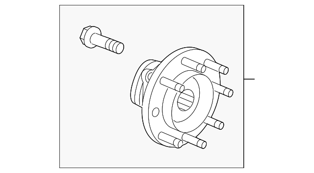 23203922 Деталь HUB & BEARING, LEFT