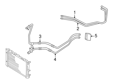 A6 TRANS OIL COOLER LINES