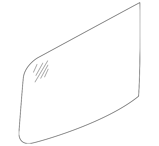 90301-1PA0B Деталь REAR GLASS, LEFT