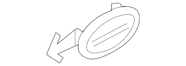 85838-3W000WK Деталь UPR CTR PLR TRIM BLANK COVER, LEFT