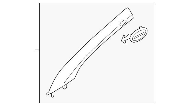 85810-3W100ED Деталь WINDSHIELD PILLAR TRIM, LEFT