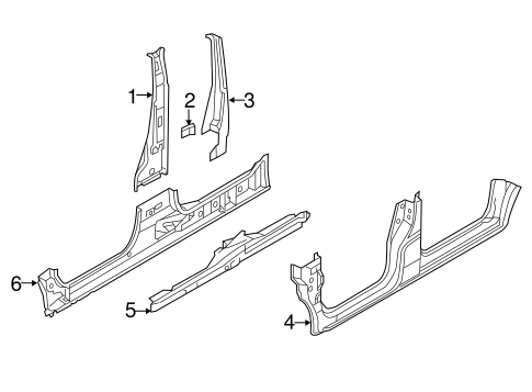NV200 CENTER PILLAR & ROCKER