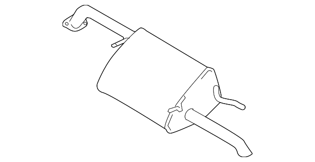 1430085Z20 Деталь REAR MUFFLER