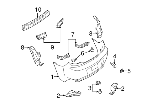 RX-8 BUMPER & COMPONENTS - REAR