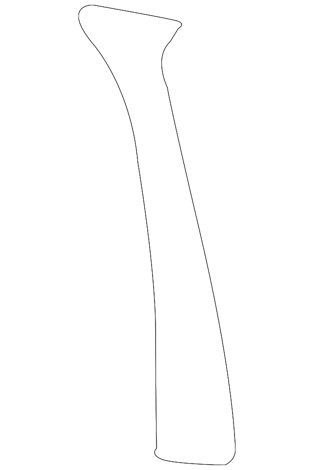 2W7Z-54243B00-AAA Деталь PILLAR MOLDING, RIGHT