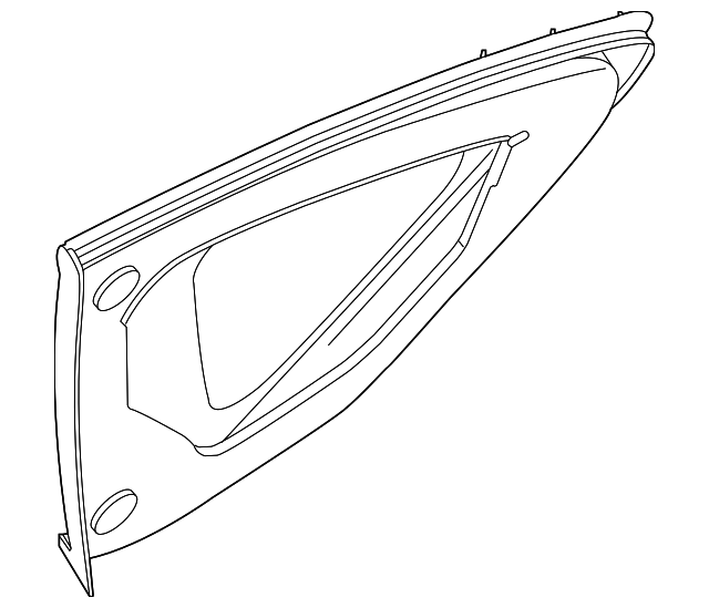83300-3TA1A Деталь QTR GLASS, RIGHT