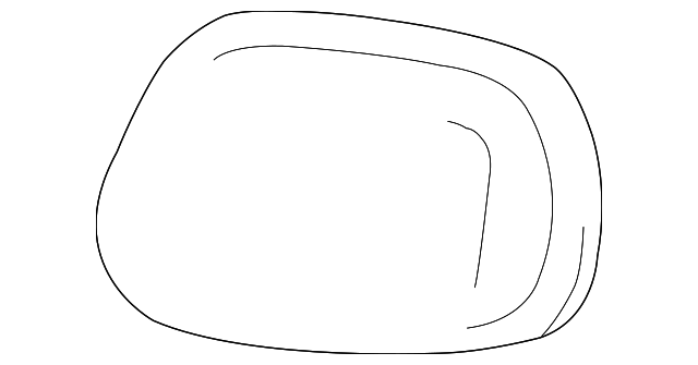 87909-0C070 Деталь MIRROR GLASS, LEFT