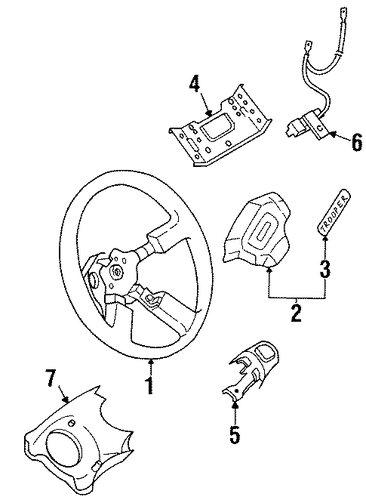 Trooper STEERING WHEEL & TRIM