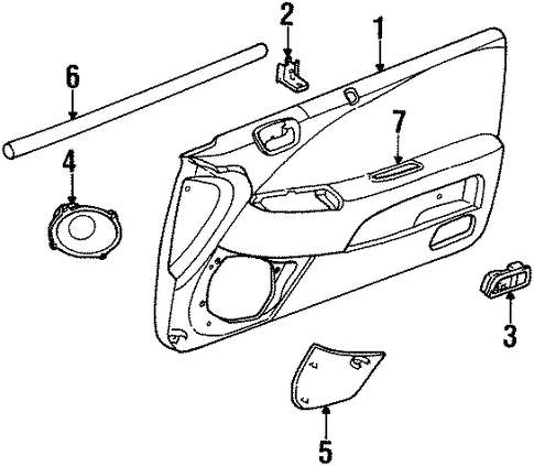 Sebring INTERIOR TRIM - DOOR