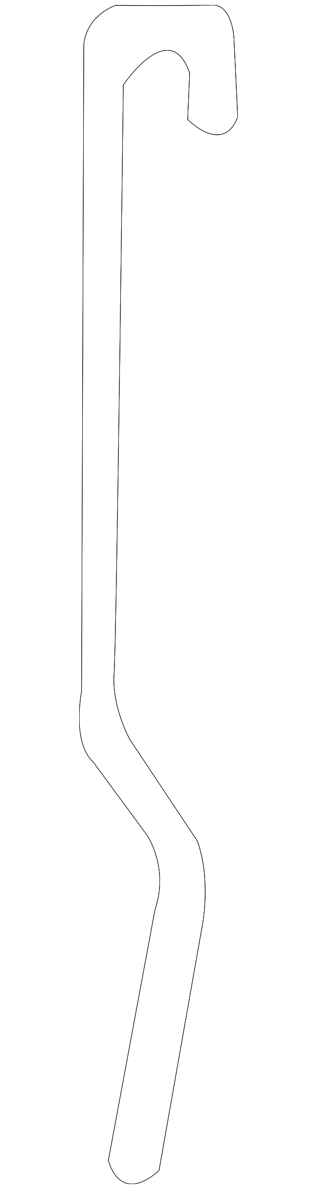 22574384 HANDLE, OUTSIDE ROD, RIGHT
