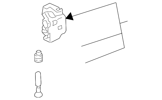 16633459 UPPER HINGE, LEFT