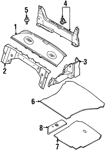 Escort INTERIOR TRIM - REAR BODY
