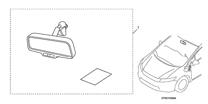 ACCESSORIES/AUTO DAY & NIGHT MIRROR for 2013 Honda CIVIC COUPE #1