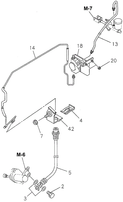 TRANSMISSION - MANUAL/MT CLUTCH PIPING (DX) for 1995 Honda PASSPORT #1