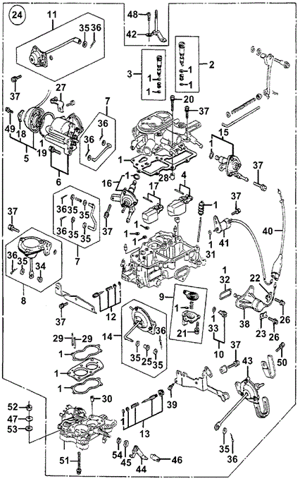 ENGINE/CARBURETOR (1) for 1979 Honda ACCORD HATCHBACK #1