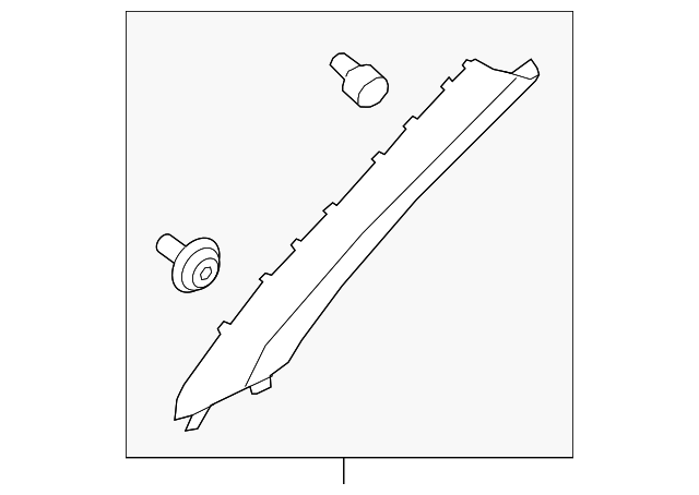 85820-B2500EQ WINDSHIELD PILLAR TRIM, RIGHT