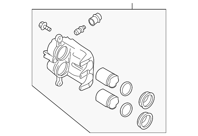 5512082Z10 Деталь CALIPER, LEFT