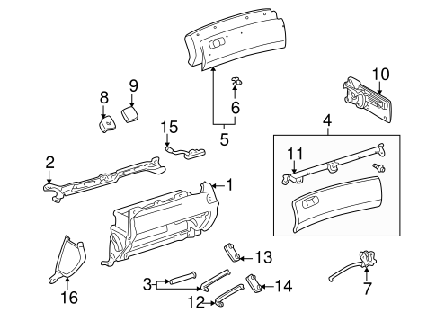 LS430 GLOVE BOX 2