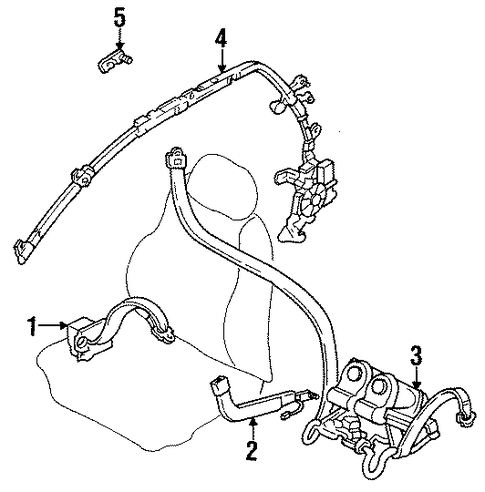 RX-7 FRONT SEAT BELTS
