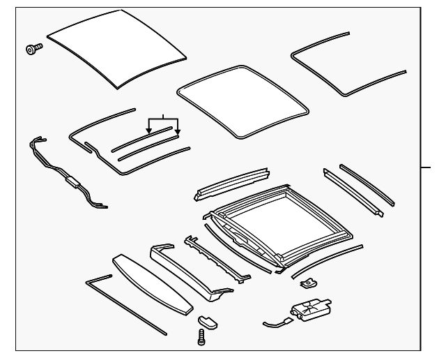222-780-44-29-1C34 Деталь SUNROOF ASSY