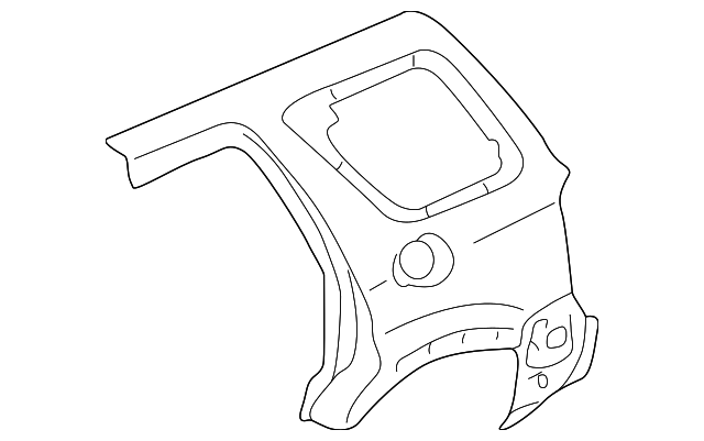 ECY170401B Деталь QUARTER PANEL, RIGHT