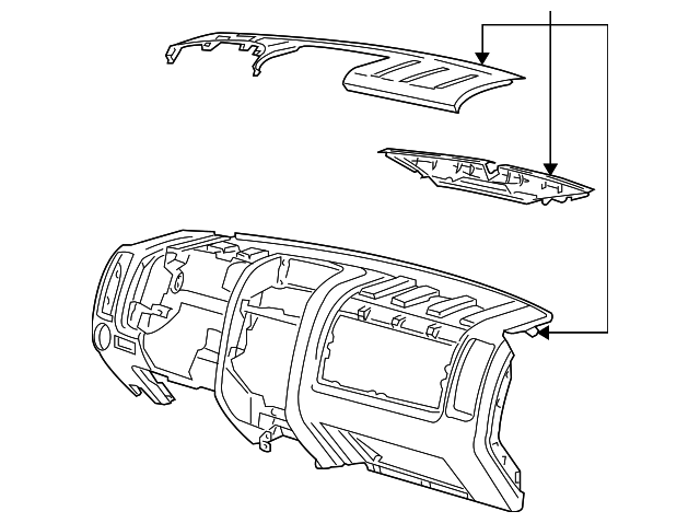ZZCA-60-410-03 Деталь INSTRUMENT PANEL