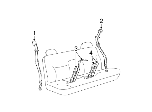 C1500 REAR SEAT BELTS
