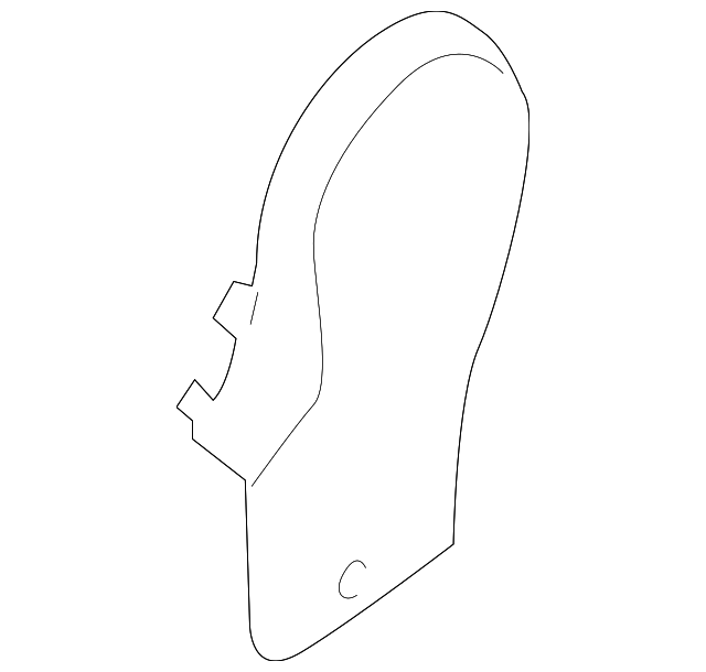89043-1U110J7 Деталь INNER COVER, RIGHT