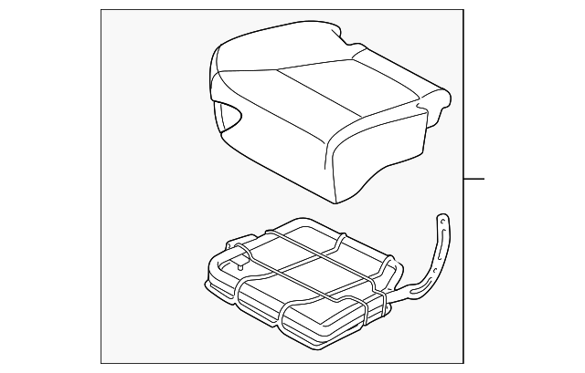 89200-1U330LAC Деталь CUSHION ASSY, RIGHT