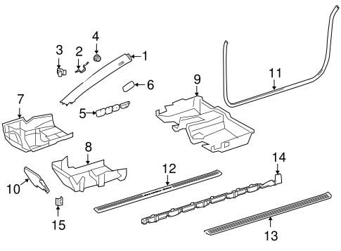 CL600 INTERIOR TRIM - PILLARS