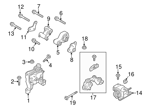 CX-5 ENGINE & TRANS MOUNTING