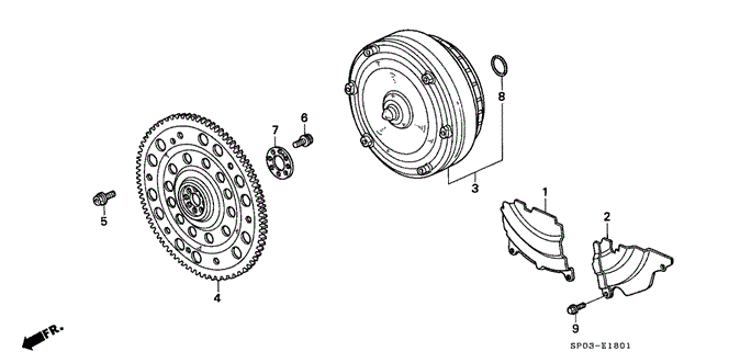 LEGEND SEDAN AT TORQUE CONVERTER