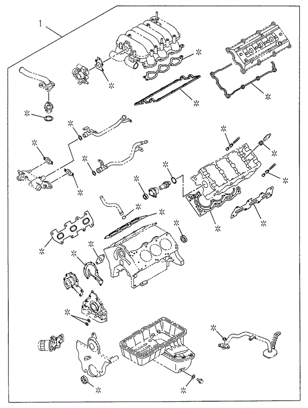 ENGINE/ENGINE GASKET KIT for 1998 Acura SLX #1