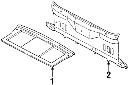 Escort INTERIOR TRIM - REAR BODY