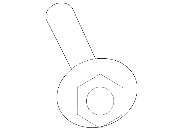 6508430AA Деталь HEADLAMP ASSY SCREW, LEFT