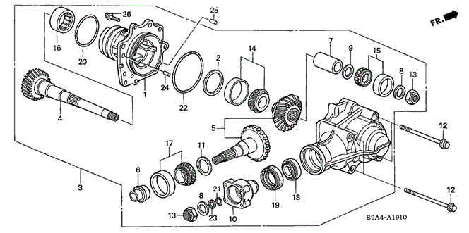 CR-V AT TRANSFER (4WD) (5AT)