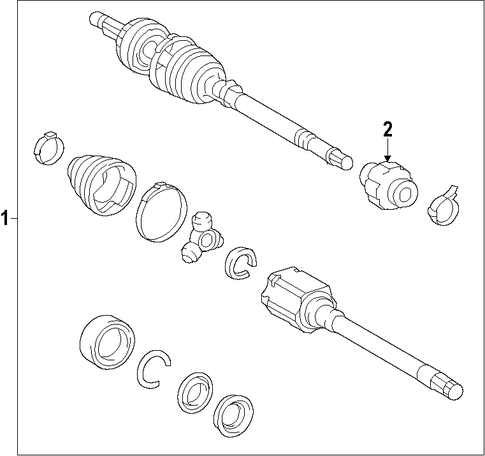RX350 AXLE SHAFTS & JOINTS