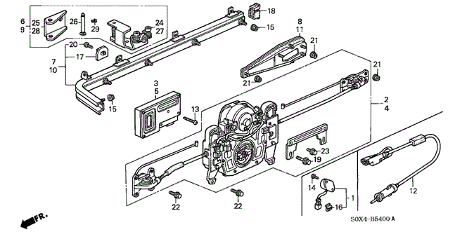 BODY / AIR CONDITIONING/SLIDE DOOR MOTORS for 1999 Honda ODYSSEY #1