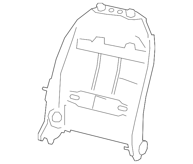 68104805AA Деталь SEAT BACK FRAME, LEFT