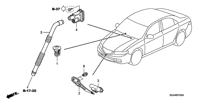 TSX SEDAN A / C SENSOR - AUTO