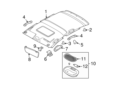 Aveo INTERIOR TRIM - ROOF 2