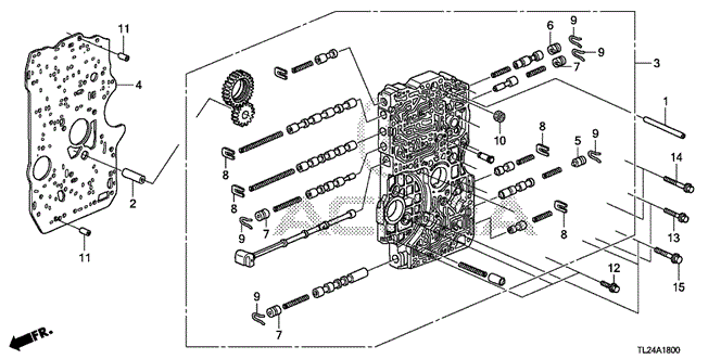 TSX SEDAN AT MAIN VALVE BODY (V6)