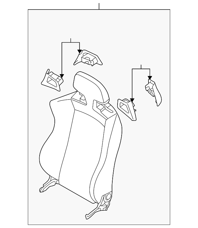 6901B152XA Деталь SEAT BACK ASSY, RIGHT