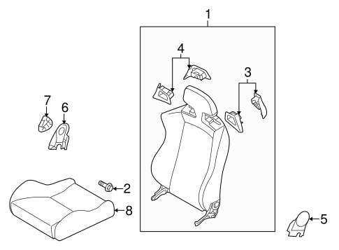 Lancer FRONT SEAT COMPONENTS