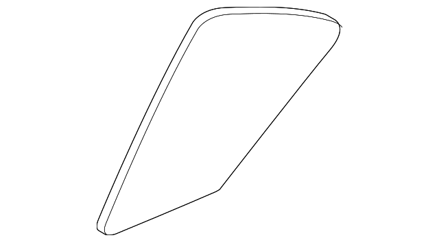 73405-TR6-A20 Деталь GLASS, R. RR. DOOR QUARTER (GREEN)(AGC)