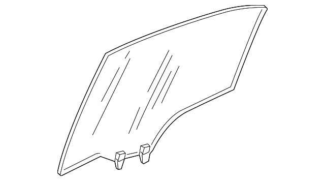 73400-TR6-A20 Деталь GLASS ASSY., R. RR. DOOR (GREEN)(AGC)