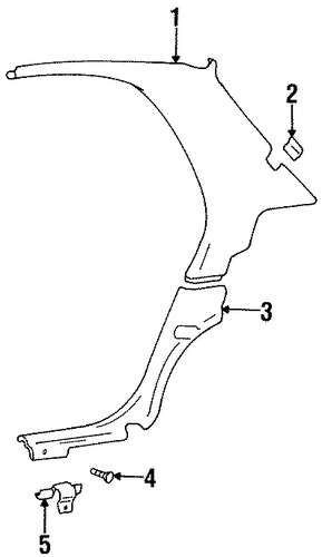 Elantra INTERIOR TRIM - QUARTER PANELS